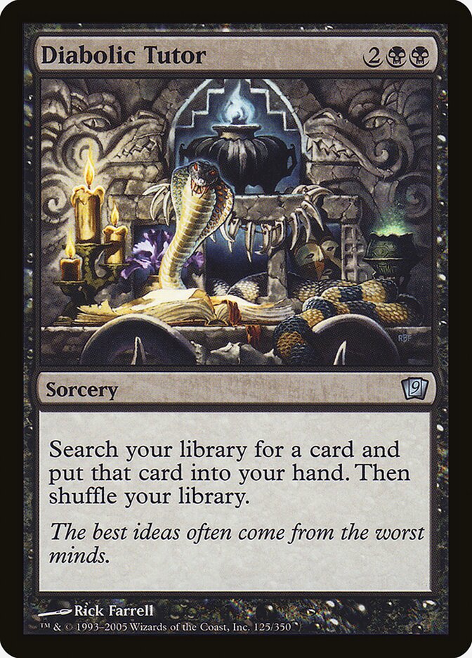 Tutor Diabólico / Diabolic Tutor - Magic: The Gathering - MoxLand