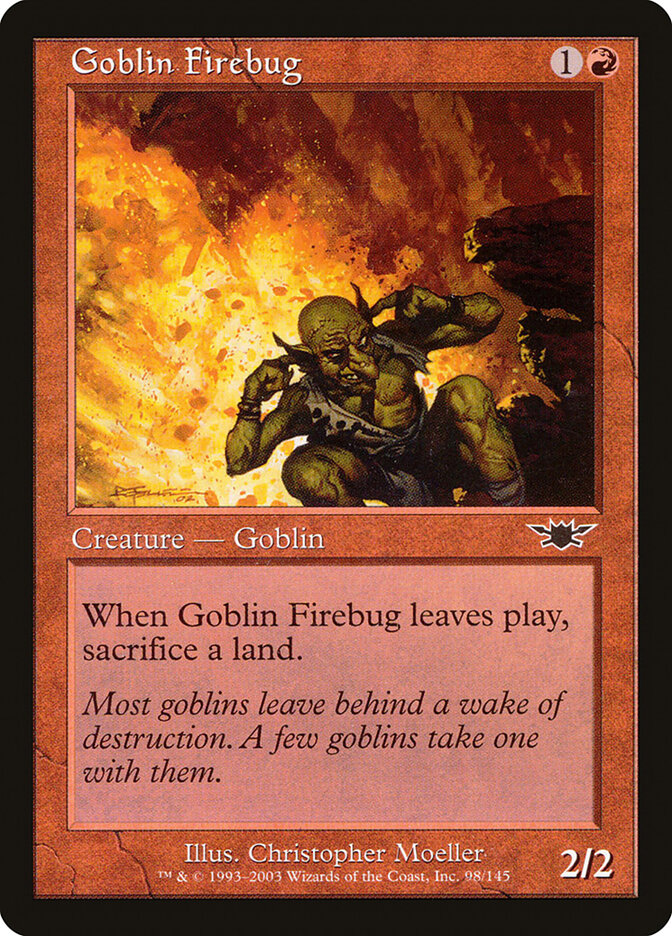 Goblin Toca-Fogo / Goblin Firebug - Magic: The Gathering - MoxLand