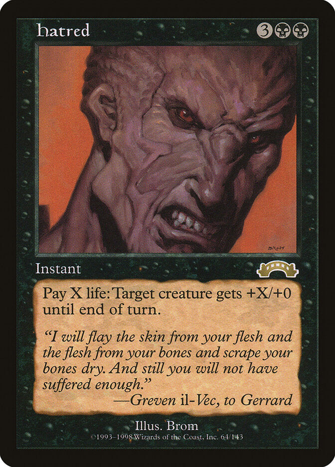 Ódio / Hatred - Magic: The Gathering - MoxLand