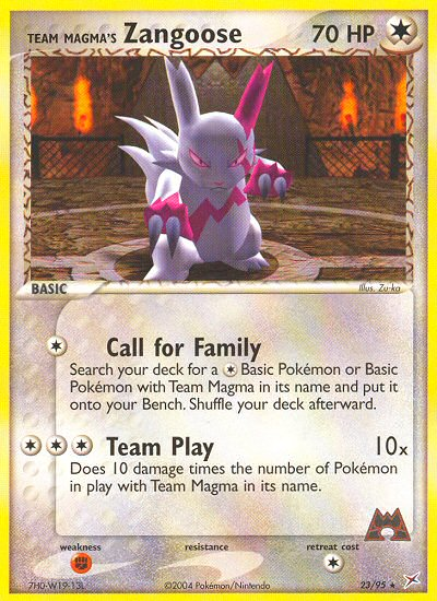 Zangoose da Equipe Magma / Team Magma's Zangoose - MoxLand - MoxLand