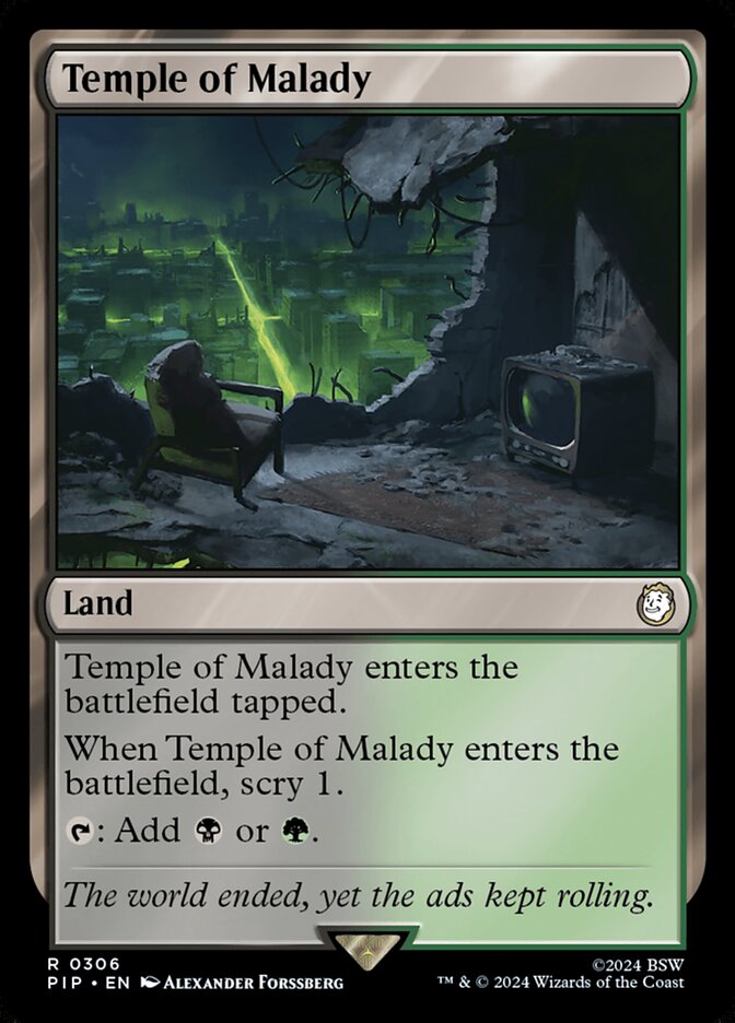 Templo da Enfermidade / Temple of Malady - Magic: The Gathering - MoxLand