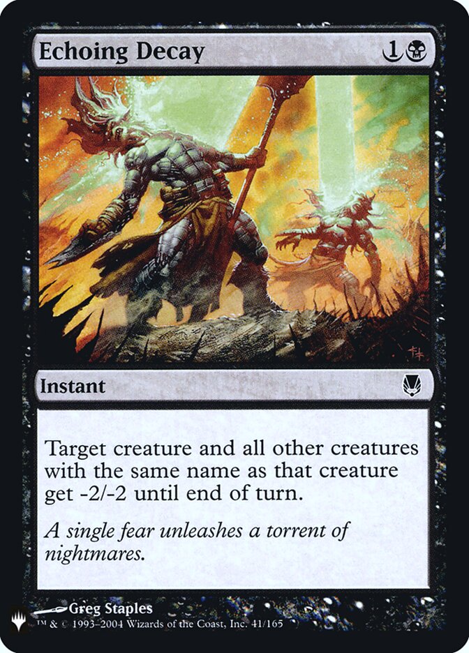Degeneração Reverberante / Echoing Decay - Magic: The Gathering - MoxLand
