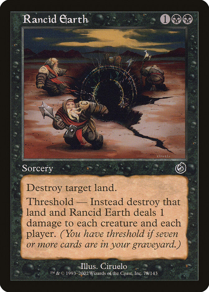 Terreno Râncido / Rancid Earth - Magic: The Gathering - MoxLand
