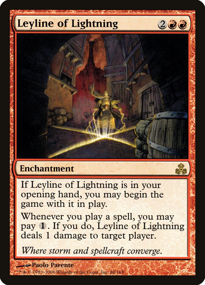 Linha de Força do Relâmpago / Leyline of Lightning - Magic: The Gathering - MoxLand