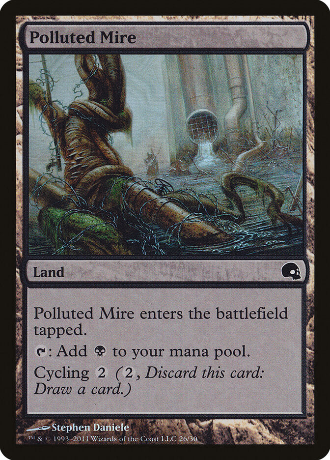Lamaçal Poluído / Polluted Mire - Magic: The Gathering - MoxLand