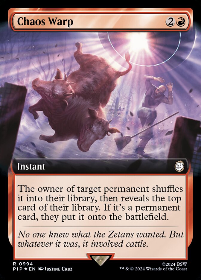 Distorção Caótica / Chaos Warp - Magic: The Gathering - MoxLand