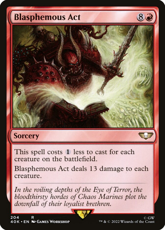 Ato Blasfemo / Blasphemous Act - Magic: The Gathering - MoxLand