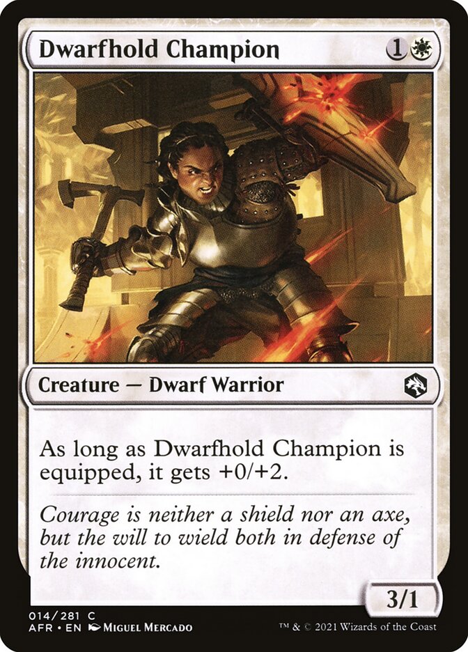 Campeã de Nanoforte / Dwarfhold Champion - Magic: The Gathering - MoxLand