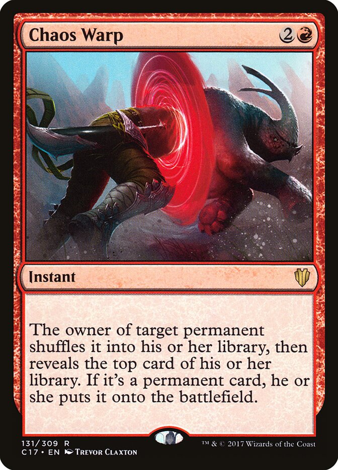 Distorção Caótica / Chaos Warp - Magic: The Gathering - MoxLand