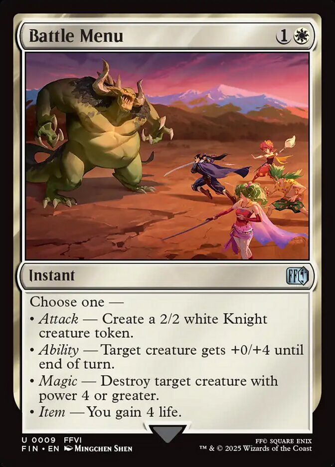 Menu de Combate / Battle Menu - Magic: The Gathering - MoxLand