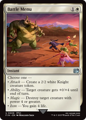 Battle Menu - Magic: The Gathering - MoxLand
