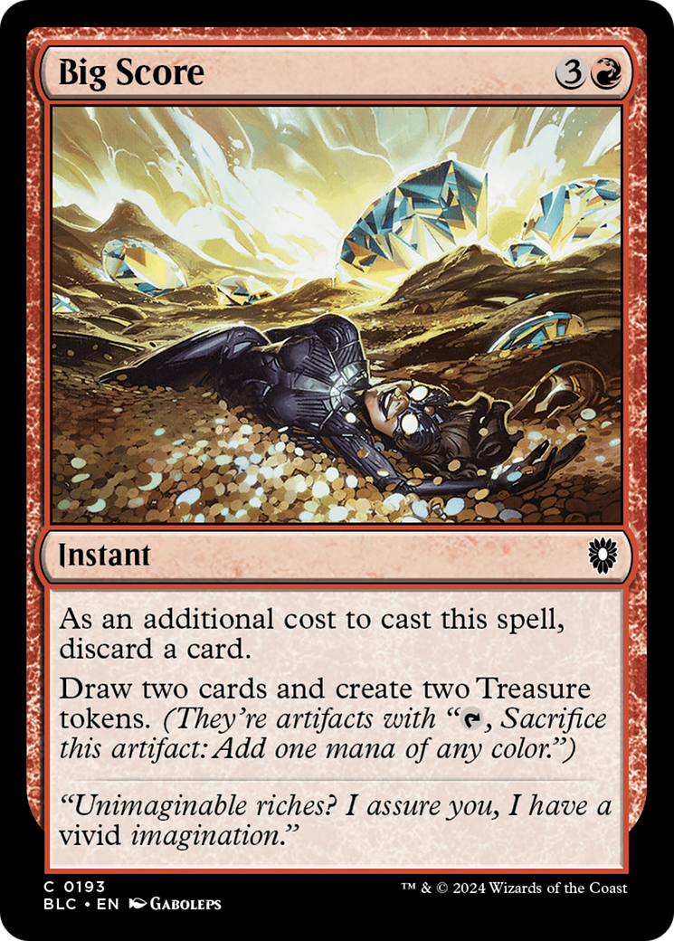 Sorte Grande / Big Score - Magic: The Gathering - MoxLand