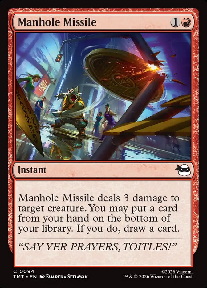 Manhole Missile - Magic: The Gathering - MoxLand