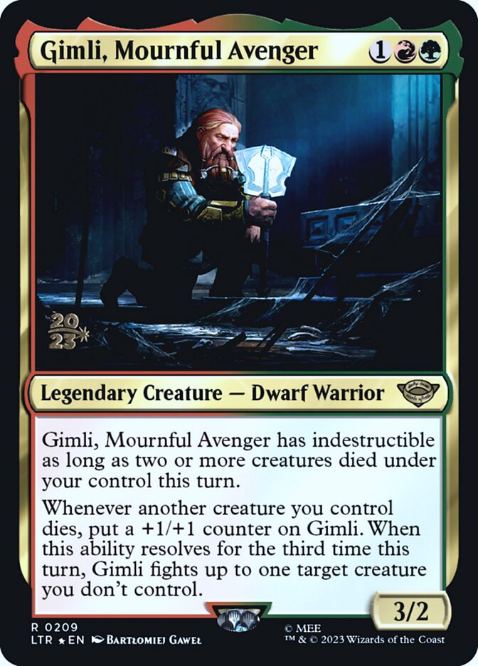 Gimli, Vingador Lamentoso / Gimli, Mournful Avenger - Magic: The Gathering - MoxLand
