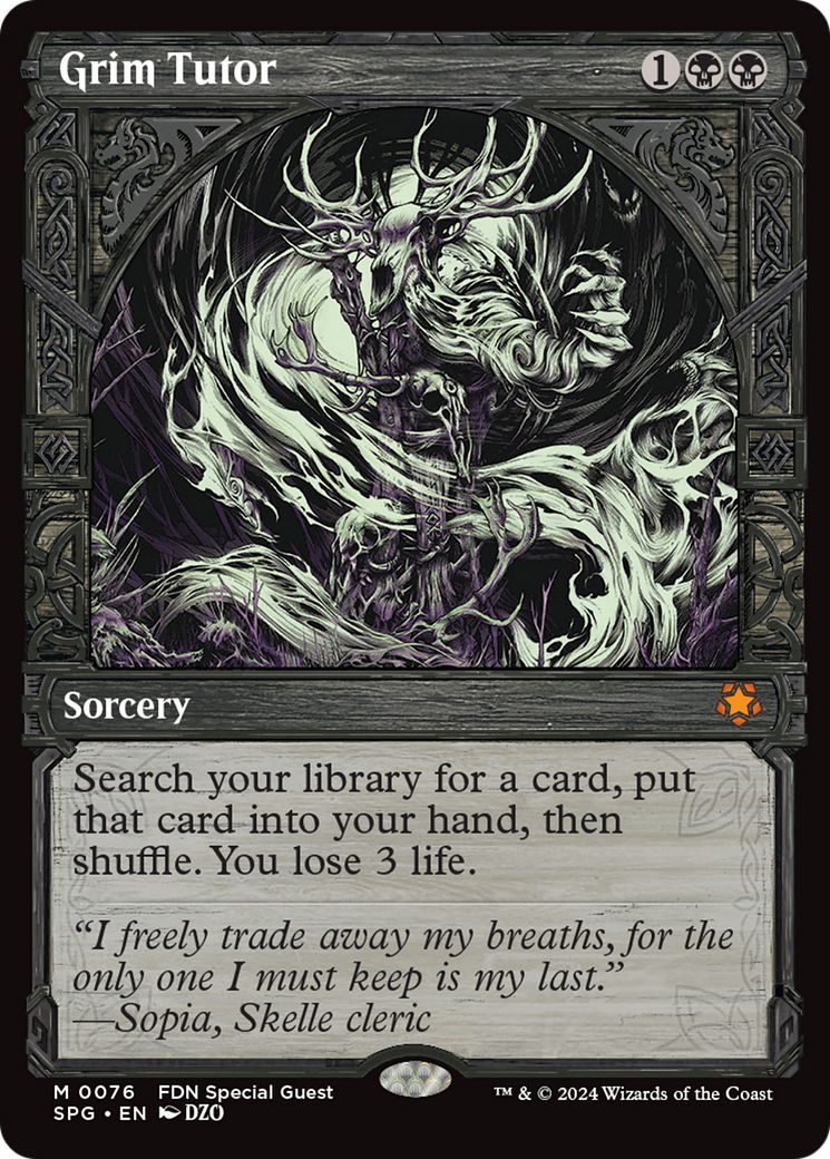 Tutor Sinistro / Grim Tutor - Magic: The Gathering - MoxLand