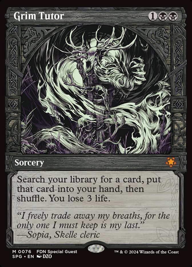 Tutor Sinistro / Grim Tutor - Magic: The Gathering - MoxLand