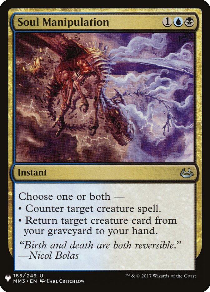 Manipulação de Alma / Soul Manipulation - Magic: The Gathering - MoxLand