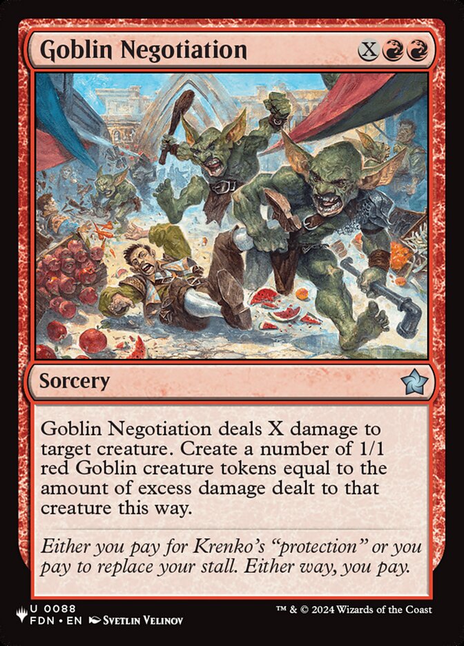 Goblin Negotiation - Magic: The Gathering - MoxLand