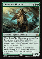 Xamã de Guerra Temur / Temur War Shaman - Magic: The Gathering - MoxLand