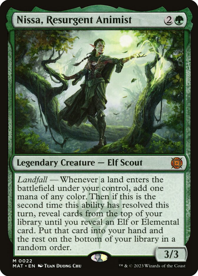 Nissa, Animista Ressurgida / Nissa, Resurgent Animist - Magic: The Gathering - MoxLand