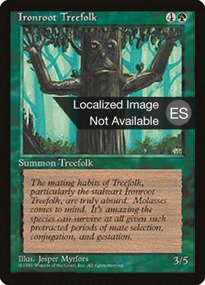 Ents das Raízes de Ferro / Ironroot Treefolk - Magic: The Gathering - MoxLand