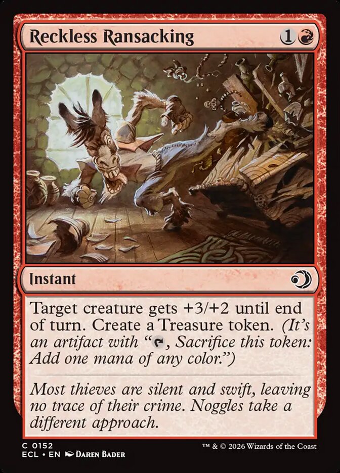 Saque Imprudente / Reckless Ransacking - Magic: The Gathering - MoxLand