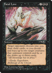 Conhecimento Fatal / Fatal Lore - Magic: The Gathering - MoxLand