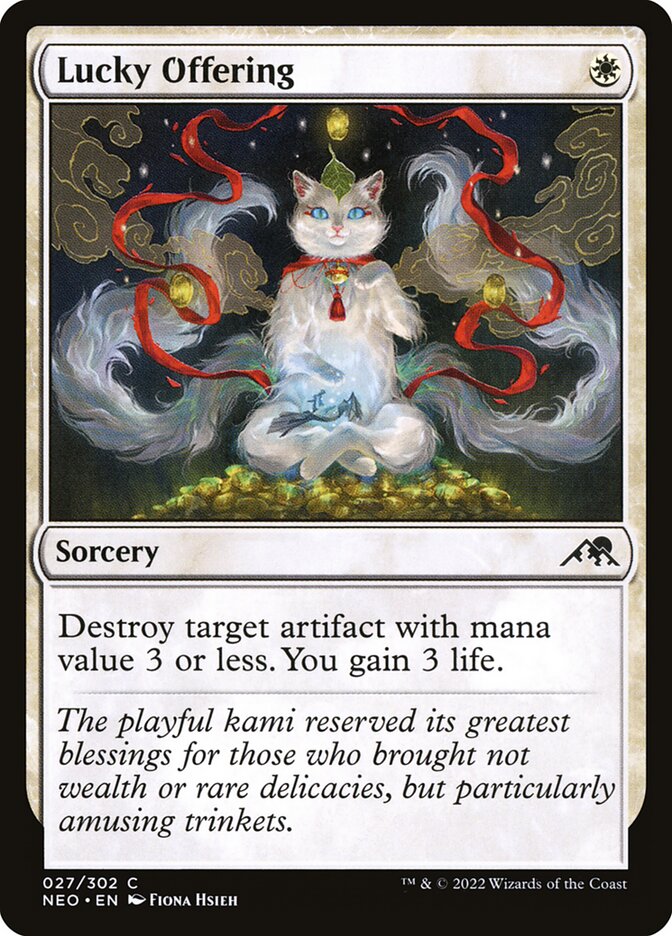 Oferenda da Boa Sorte / Lucky Offering - Magic: The Gathering - MoxLand
