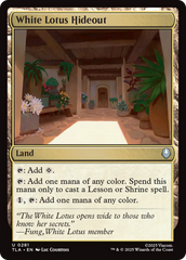 Esconderijo do Lótus Branco / White Lotus Hideout - Magic: The Gathering - MoxLand