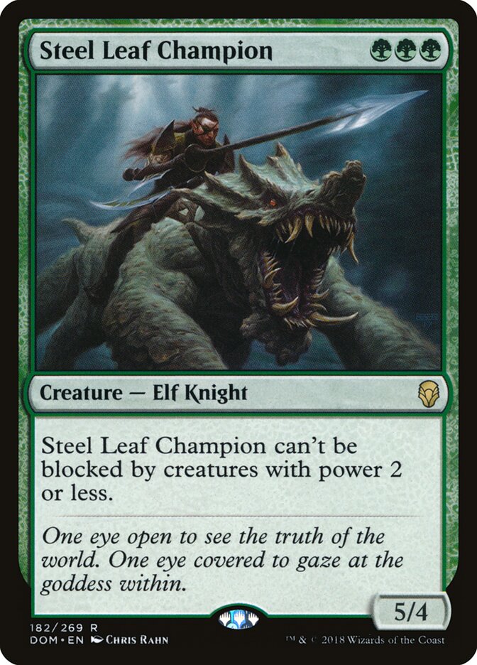 Campeão da Lâmina de Aço / Steel Leaf Champion - Magic: The Gathering - MoxLand