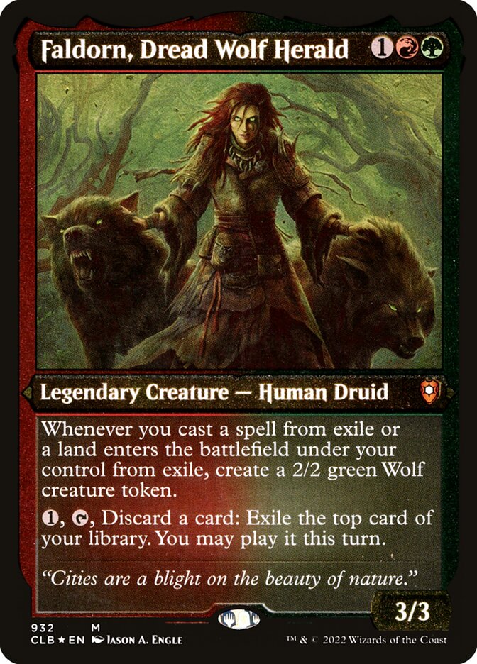 Faldorn, Arauta de Lobo Medonho / Faldorn, Dread Wolf Herald - Magic: The Gathering - MoxLand