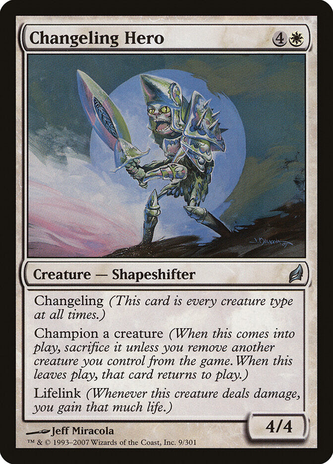 Herói Morfolóide / Changeling Hero - Magic: The Gathering - MoxLand