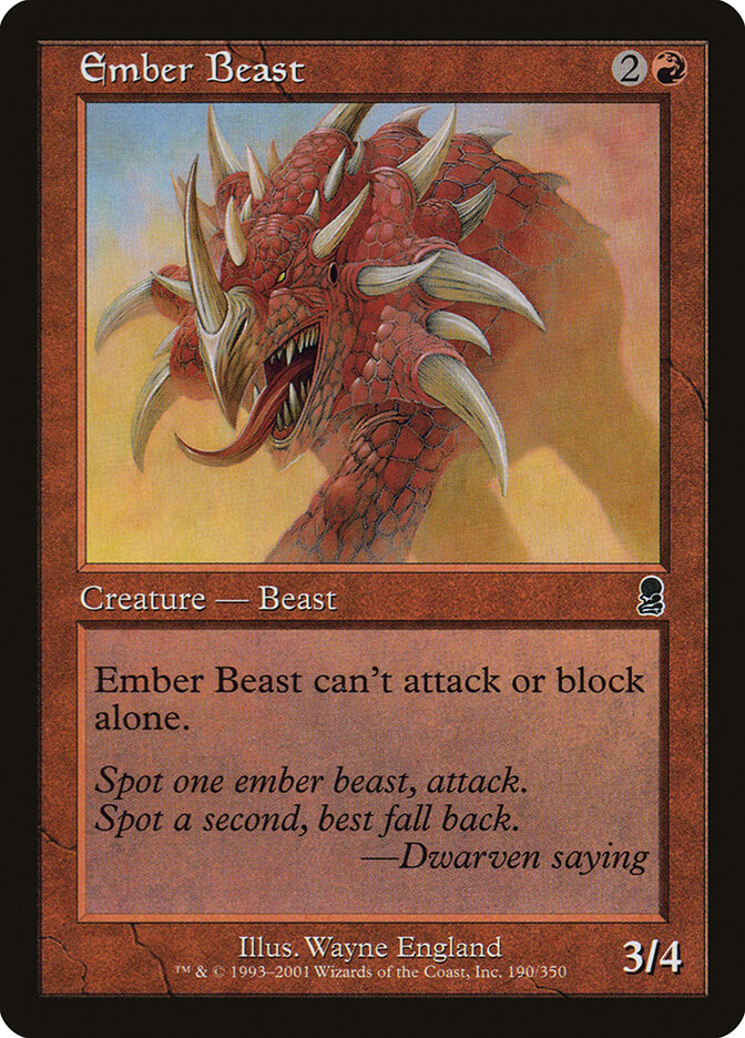 Besta Ígnea / Ember Beast - Magic: The Gathering - MoxLand