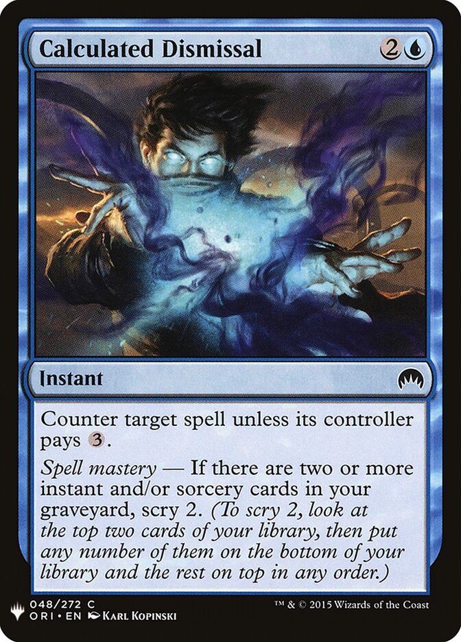 Dispensa Calculada / Calculated Dismissal - Magic: The Gathering - MoxLand