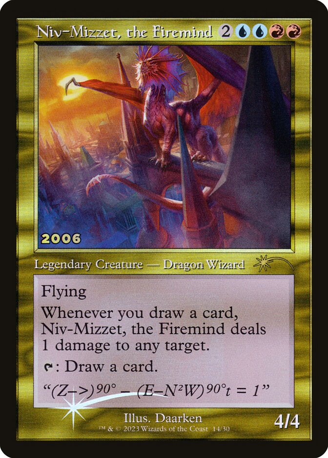 Niv-Mizzet, o Mente de Fogo / Niv-Mizzet, the Firemind - Magic: The Gathering - MoxLand