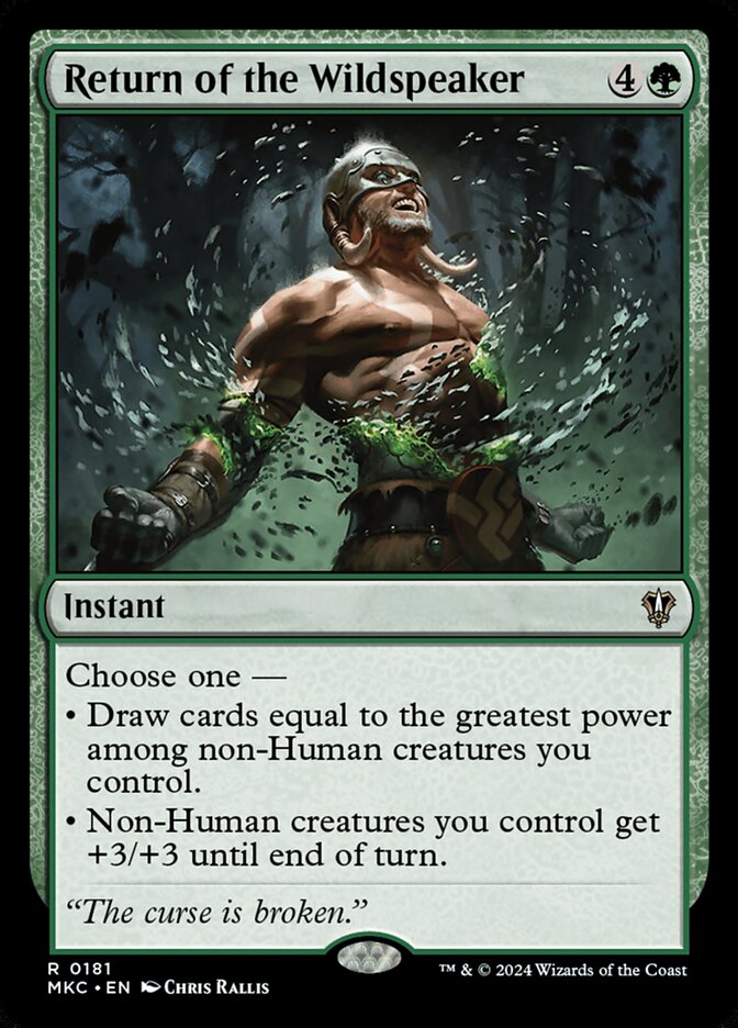 Retorno do Falabravo / Return of the Wildspeaker - Magic: The Gathering - MoxLand