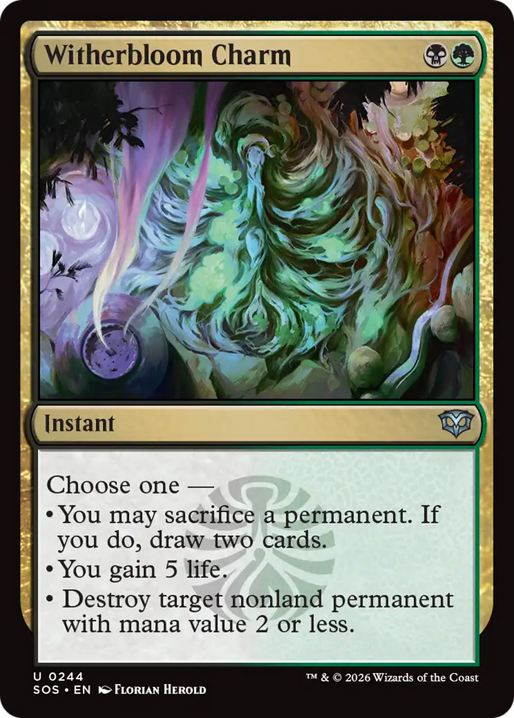 Witherbloom Charm - Magic: The Gathering - MoxLand