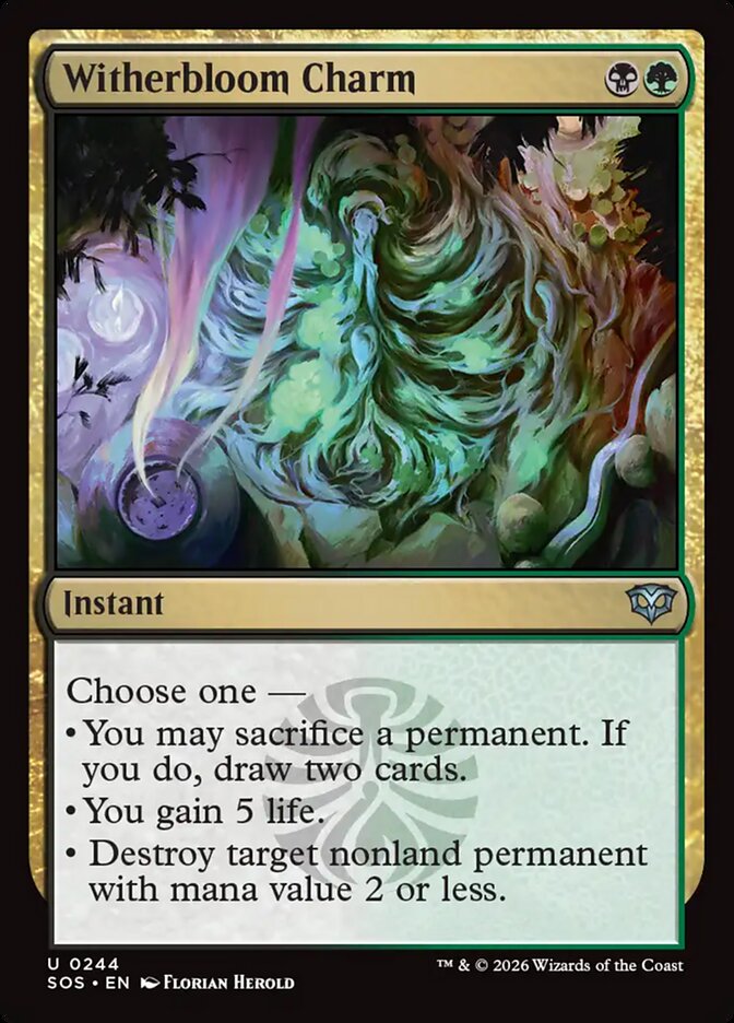 Witherbloom Charm - Magic: The Gathering - MoxLand