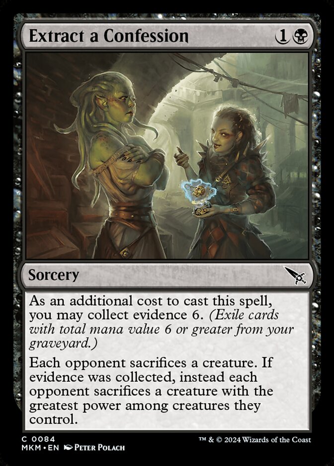 Extrair uma Confissão / Extract a Confession - Magic: The Gathering - MoxLand