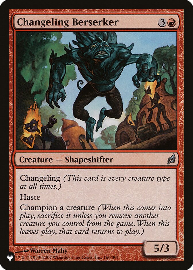 Amoque Morfolóide / Changeling Berserker - Magic: The Gathering - MoxLand