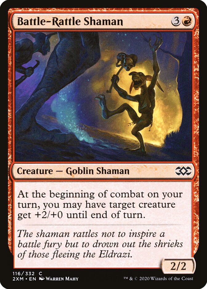 Xamã do Chocalho-de-Guerra / Battle-Rattle Shaman - Magic: The Gathering - MoxLand