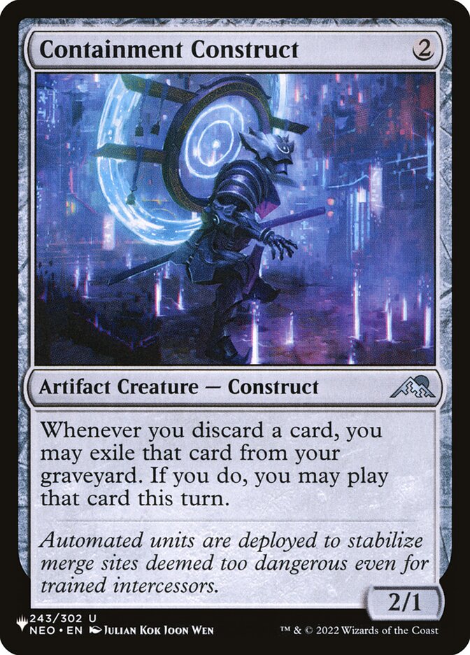 Constructo de Contenção / Containment Construct - Magic: The Gathering - MoxLand