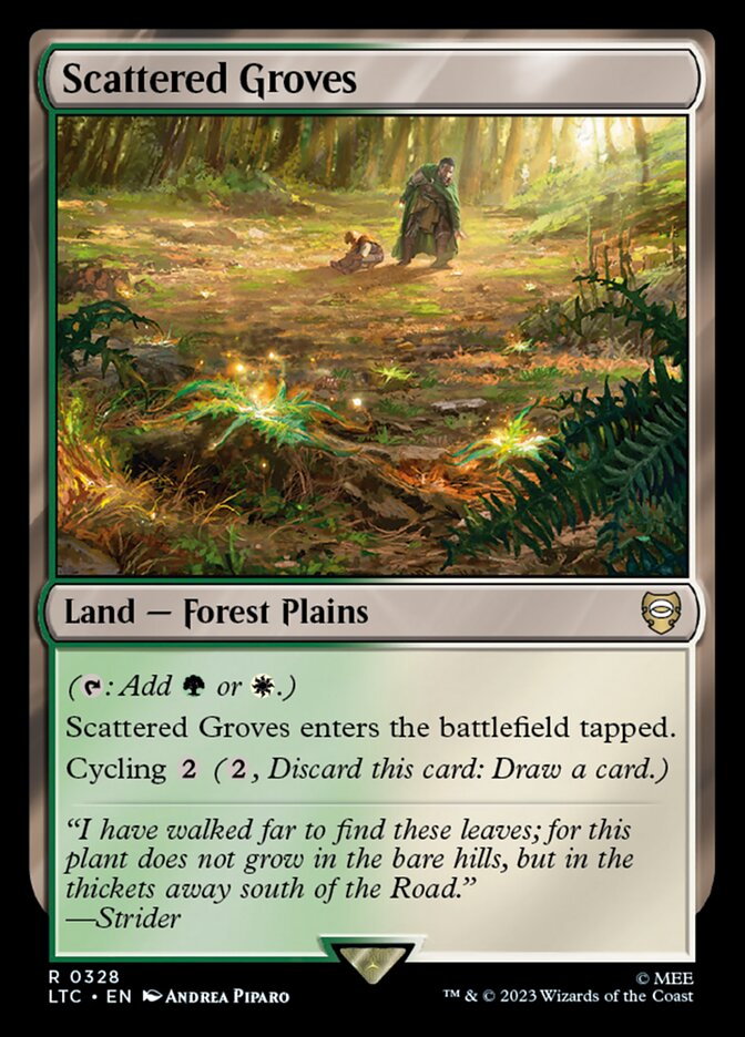Bosques Esparsos / Scattered Groves - Magic: The Gathering - MoxLand