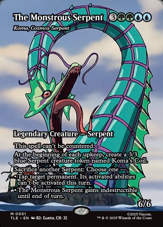 The Monstrous Serpent - Magic: The Gathering - MoxLand