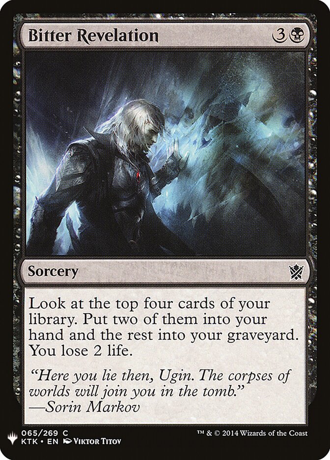 Revelação Amarga / Bitter Revelation - Magic: The Gathering - MoxLand