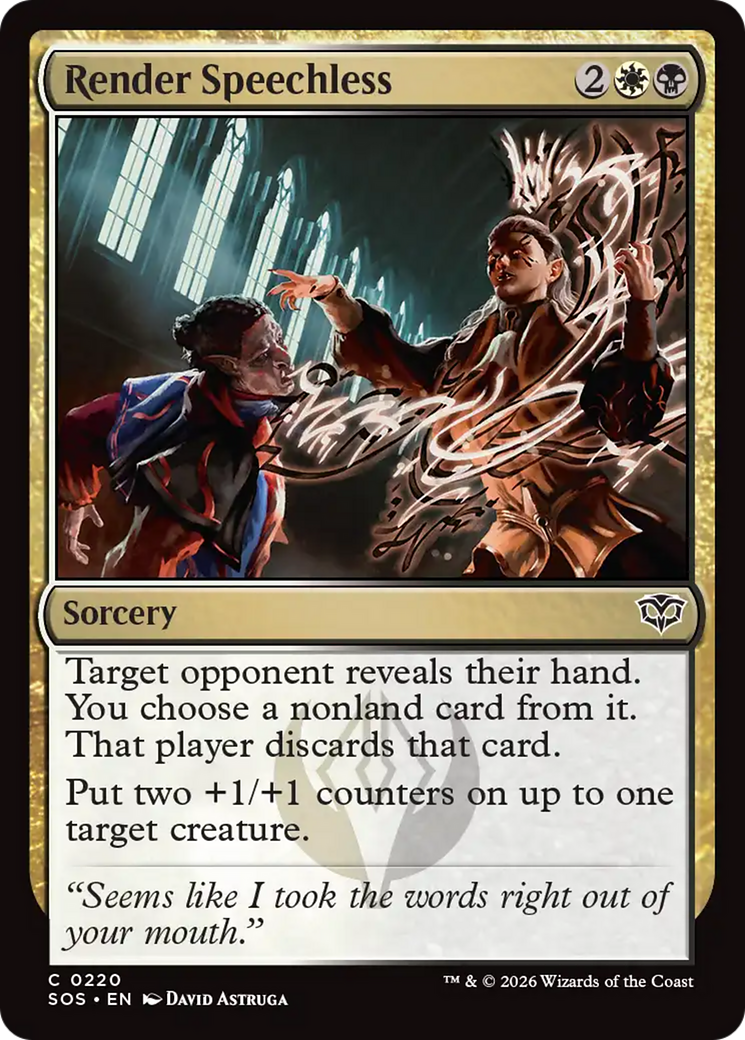 Render Speechless - Magic: The Gathering - MoxLand