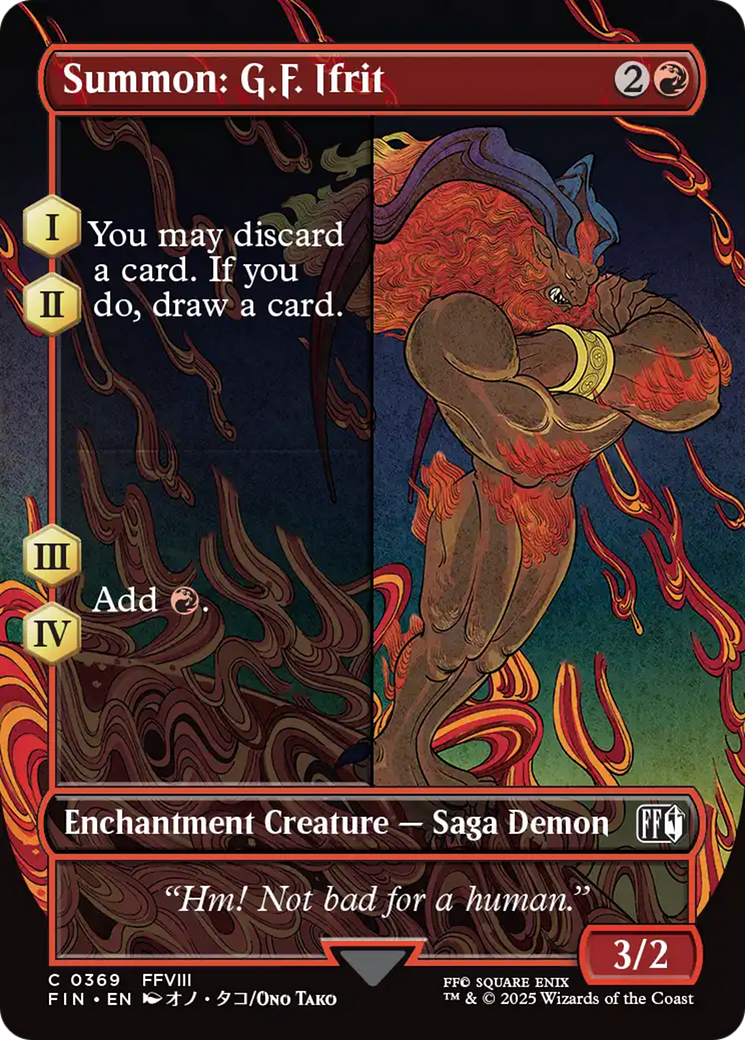Invocação: G.F. Ifrit / Summon: G.F. Ifrit - Magic: The Gathering - MoxLand