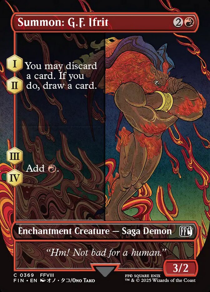Invocação: G.F. Ifrit / Summon: G.F. Ifrit - Magic: The Gathering - MoxLand
