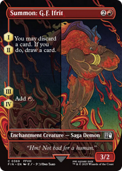 Invocação: G.F. Ifrit / Summon: G.F. Ifrit - Magic: The Gathering - MoxLand