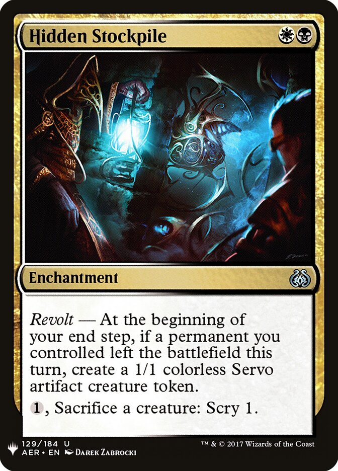Depósito Escondido / Hidden Stockpile - Magic: The Gathering - MoxLand